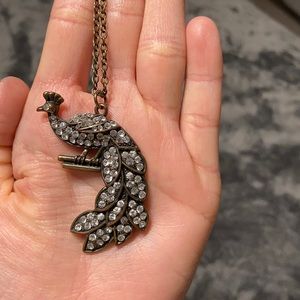 Peacock necklace